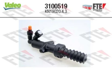 Робочий циліндр зчеплення (19,05мм) CITROEN C4 GRAND PICASSO I, C4 PICASSO I, C5 III, C8, DS5, JUMPY II FIAT SCUDO, ULYSSE LANCIA PHEDRA PEUGEOT 3008, 3008 I, 407, 5008, 5008 I 1.6-2.2D 06.02- Valeo 3100519