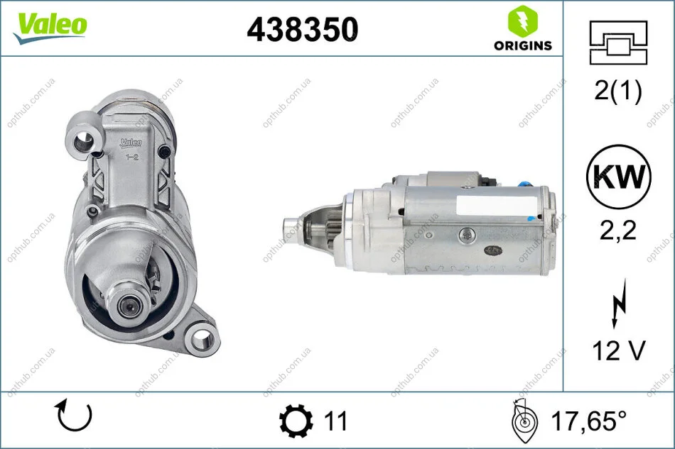 Стартер Valeo 438350 (фото 1)