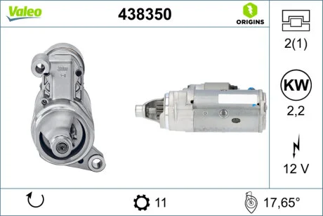 Стартер Valeo 438350
