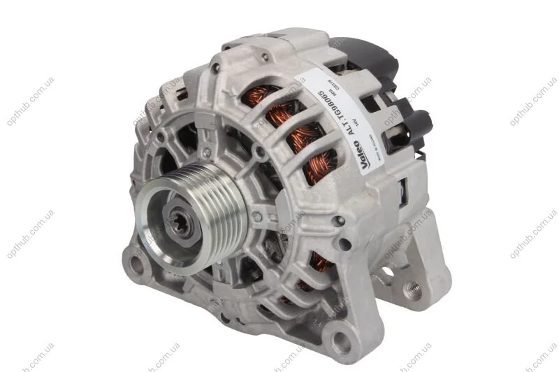 Генератор (14В, 80А, новий) CITROEN C2, C2 ENTERPRISE, C3 I, C3 II, C3 PLURIEL, C4, C4 I, C-ELYSEE PEUGEOT 1007, 206, 207, 301, 307 1.1-1.6LPG 09.98- Valeo 439693 (фото 1)