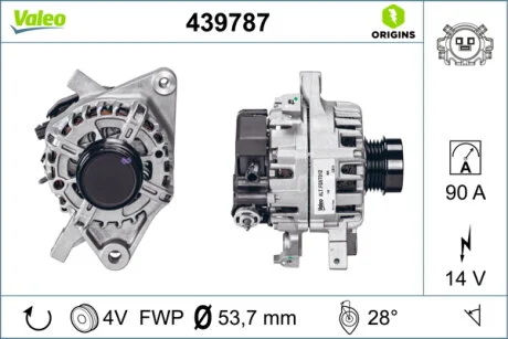 Генератор | FR - ORIGIN Valeo 439787