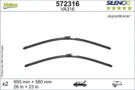 Щітка склоочисника Valeo 572316