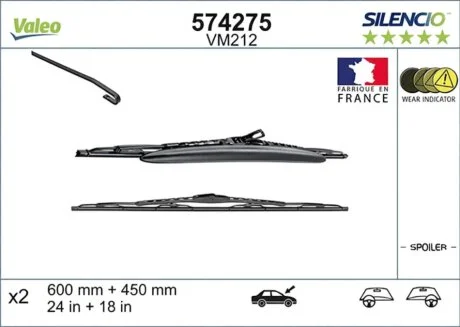 Щітка склоочисника Valeo 574275