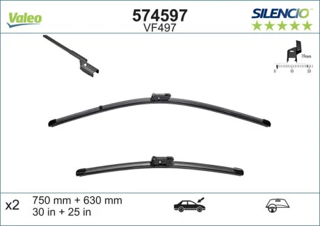 Щітка склоочисника Valeo 574597