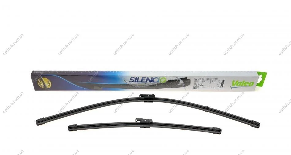 Щетка стеклоочистителя К-Т БЕСКАРКАСНЫЙ SILENCIO® / 650/400 MM / VF843 Valeo 577843 (фото 1)