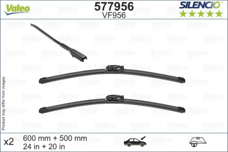 Щітка склоочисника К-Т БЕСКАРКАСНЫЙ SILENCIO / 600/500 MM / VF962 / LHD / BMW X2 -ua Valeo 577956