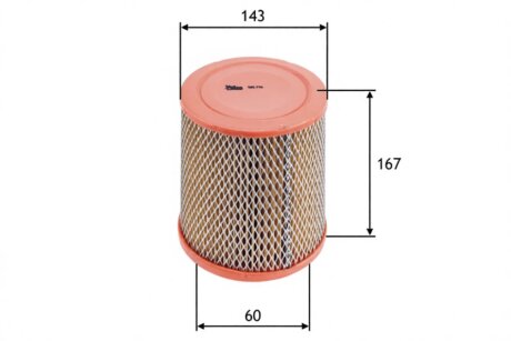 Фільтр повітряний CHRYSLER NEON 2.0 PETROL/FUEL 4/1996->12/1998 -ua Valeo 585726