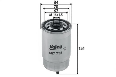 Фільтр паливний Valeo 587735