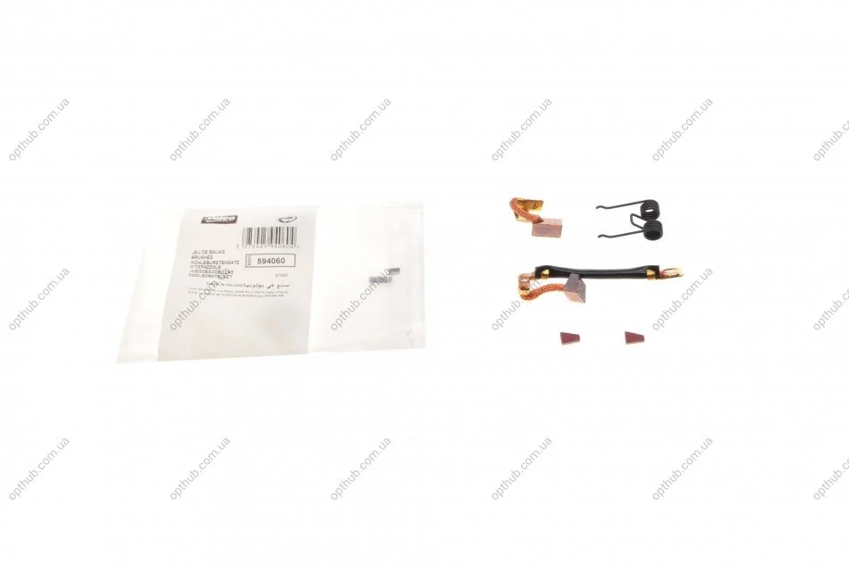 Щитки стартера (4.5/9x11x18) Renault Clio/Kangoo 1.4/1.6 97- (к-кт) VALEO (opt-om) Valeo 594060 (фото 1)