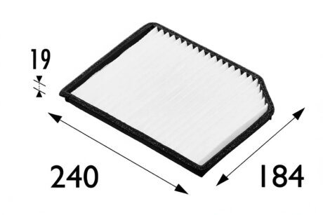 Фильтр салона RENAULT LAGUNA (94>98) 1.8I, 2.0I, 2.2D, 2.2DT, 3.0I/LAGUNA (98>2000) 1.6I, 1.8I, 1.9DCI, Valeo 698173