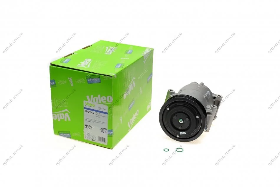 Компресор кондиціонера Nissan Qashqai/Renault Megane/Scenic 1.4-2.0 98- VALEO (opt-om) Valeo 699246 (фото 1)
