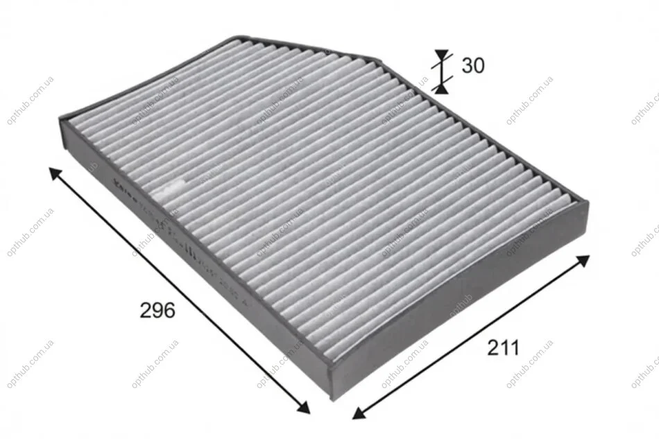 Фільтр салону антибактеріальний CABIN AIR FILTER PC / POLIPHENOL -ua Valeo 701045 (фото 1)