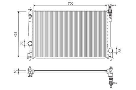 Радиатор охлаждения Valeo 701297