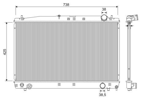 Радиатор охлаждения Valeo 701349