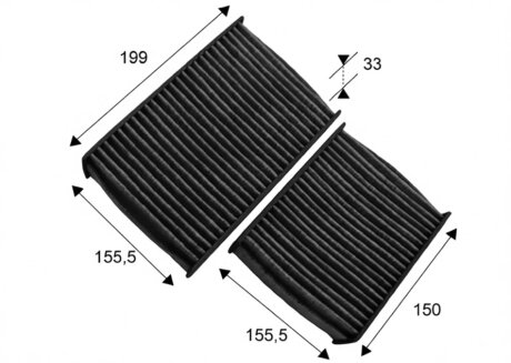 Фильтр салона угольный Valeo 715557