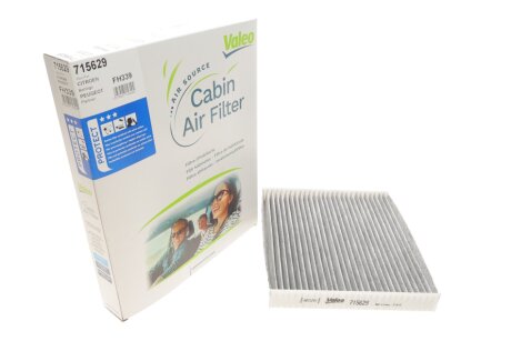 Фільтр салону Citroen Berlingo/Peugeot Partner 1.1-2.0HDI -08 (вугільний) UA63 Valeo 715629