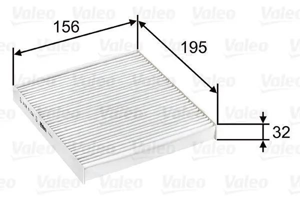 Фільтр салону DAIHATSU CUORE VI, SIRION, TERIOS, TREVIS SUBARU JUSTY IV 1.0/1.3/1.5 04.98- Valeo 715637 (фото 1)