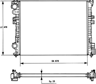 Радіатор охолоджування Valeo 731166