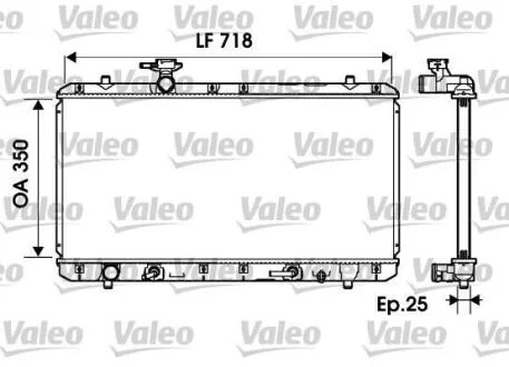 Радіатор охолодження Valeo 734165