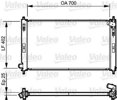 Радіатор охолодження двигуна Valeo 735200
