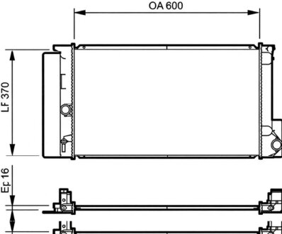 Радіатор охолоджування Valeo 735250