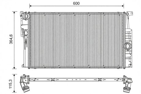 Радіатор охолоджування Valeo 735451