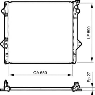 Радіатор системи охолодження Valeo 735569