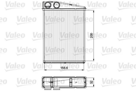 Радіатор пічки MERCEDES-BENZ R-CLASS 2006 -> -ua Valeo 811542