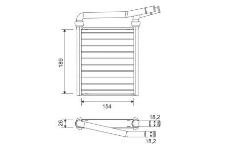 Радіатор пічки Valeo 811626
