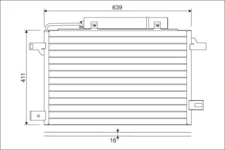 Радіатор кондиціонера MB A-class (W169)/B-class (W245) 1.5-2.0LPG 04-12 (з осушувачем) VALEO (opt-om) Valeo 814249