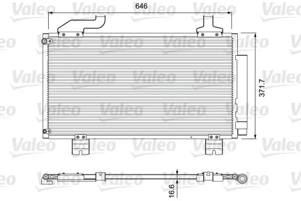 VALEO Радіатор кондиціонера Valeo 814417 (фото 1)