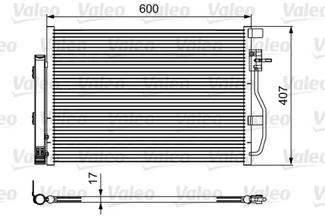 VALEO Конденсер кондиціонера AVEO AVEO Valeo 814478