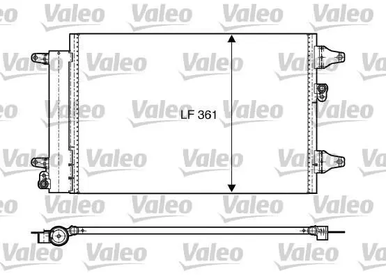 VALEO Радіатор кондиціонера Valeo 818004 (фото 1)