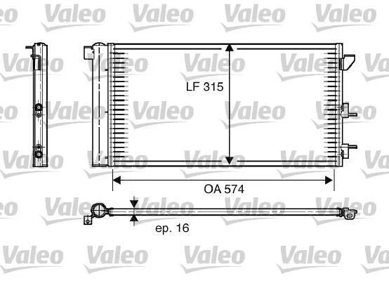 Конденсатор, кондиціонер Valeo 818005 (фото 1)