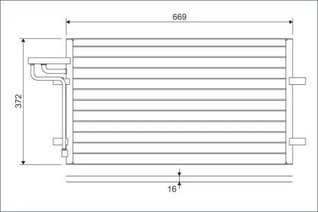 Радіатор кондиціонера Ford Focus 03-12 VALEO UA63 Valeo 818046