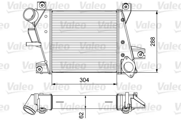 Інтеркулер NISSAN X-TRAIL I 2.2D 06.01-01.13 Valeo 818360 (фото 1)