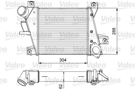 Інтеркулер NISSAN X-TRAIL I 2.2D 06.01-01.13 Valeo 818360