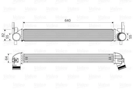 Радіатор інтеркулера Skoda Roomster/Fabia 08- VALEO UA63 Valeo 818574