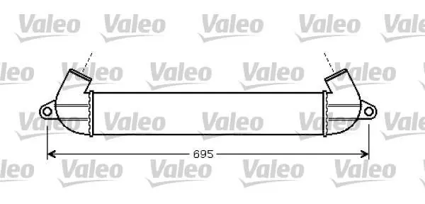 Інтеркулер FIAT DOBLO 1.3D/1.9D 03.01- Valeo 818712 (фото 1)