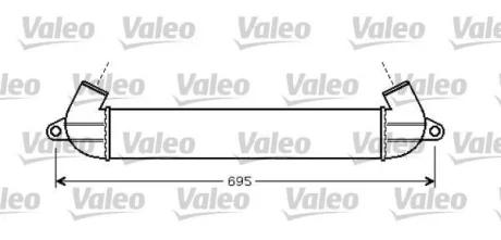 Інтеркулер FIAT DOBLO 1.3D/1.9D 03.01- Valeo 818712