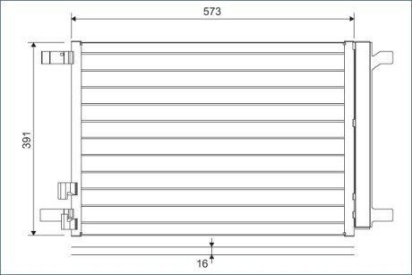 Радіатор кондиціонера Valeo 822635