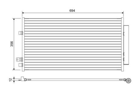 Радиатор кондиционера Valeo 822638