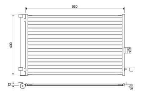 Радіатор кондиціонера Valeo 822665