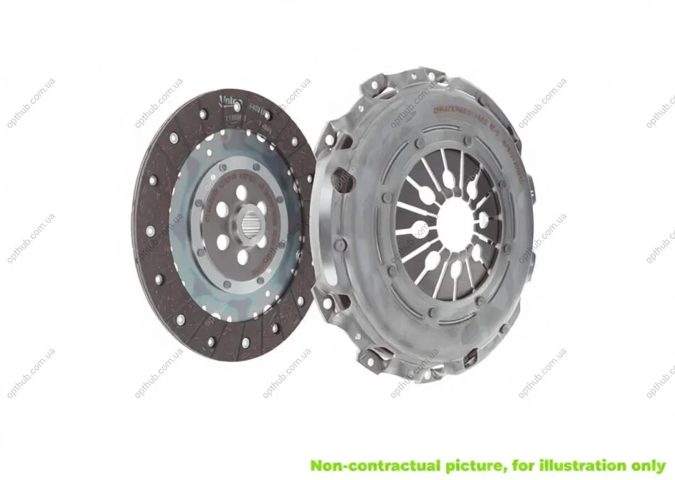 Комплект зчеплення CLUTCH SET (DISC+PRESSURE PLATE) HEC RENAULT LAGUNA 2.2 DIESEL 3/2005->9/2007 -ua Valeo 826497 (фото 1)