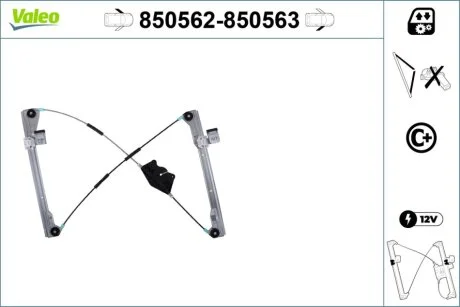 Склопідйомник Valeo 850562