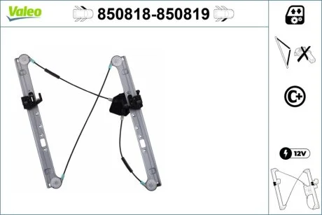 Стеклоподъемник Valeo 850818