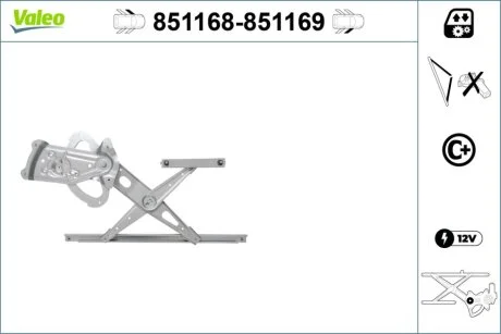 Склопідйомник Valeo 851168