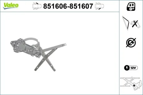 Склопідйомник Valeo 851606
