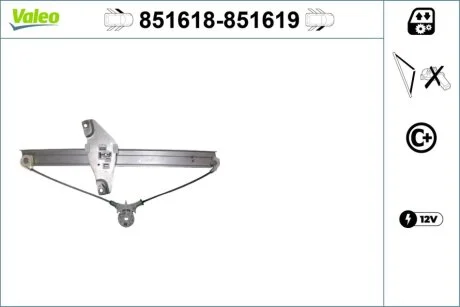 Склопідйомник Valeo 851618