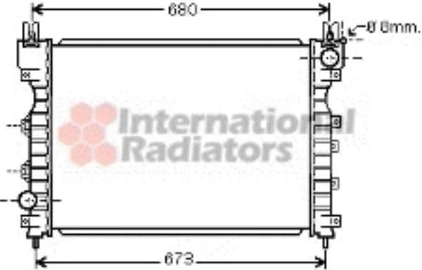 Радіатор охолодження LAND ROVER FREELANDER -06 (вир-во) Van Wezel 02002174 (фото 1)